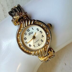 Elegant Faberge Vintage Wristwatch - charm-style with stones/crystals and cameos Faberge | Accessories | Faberge Vintage Watch With Crystals  main image 3